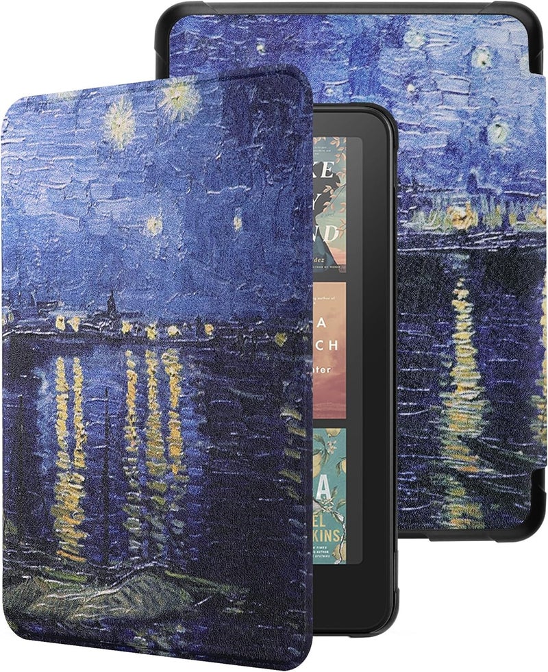 WALNEW Case for 7-inch Kindle Paperwhite 12th Gen 2024 and Colorsoft Signature Edition, Premium PU Leather Protective Cover for Kindle Paperwhite, Auto Wake/Sleep - Image 1